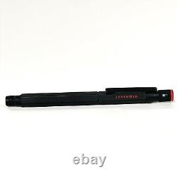 LEVENGER ROTRING 600 FOUNTAIN PEN BOLD NIB Engraved Letters Black