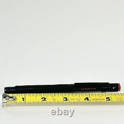 LEVENGER ROTRING 600 FOUNTAIN PEN BOLD NIB Engraved Letters Black