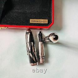 LOUIS CARTIER Chiffres Romaines Black Lacquer Limited Edition fountain pen