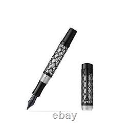 Laban Flora Fountain Pen in Black Extra Fine Point NEW in Box -LRN-F400BK-EF