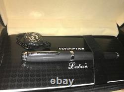Laban Germany Black And Silver Fountain Pen In Box