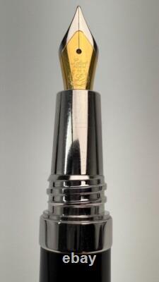 Laban Ring Black Rollerball Fountain Pen Medium Nib (no Box/papers)