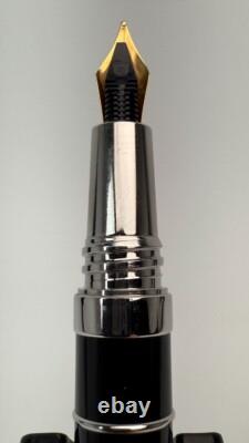 Laban Ring Black Rollerball Fountain Pen Medium Nib (no Box/papers)