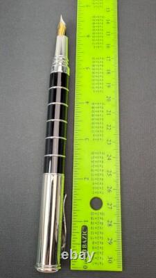 Laban Ring Black Rollerball Fountain Pen Medium Nib (no Box/papers)