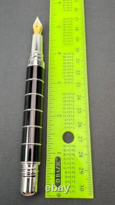 Laban Ring Black Rollerball Fountain Pen Medium Nib (no Box/papers)