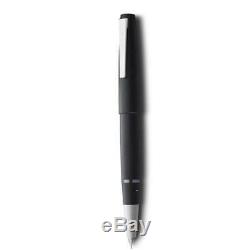 Lamy 001 2000 Black Fine (F) Gold Nib Fountain Pen 4000020