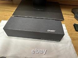 Lamy 2000 Fine Nib Fountain Pen, Black Makrolon- Barely Used, Box, Papers