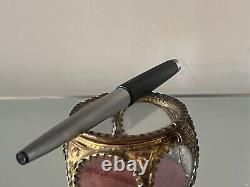 Lamy 25P Pen Fountain Pen Silver Black IN Cartridge Marking, Vintage