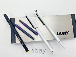 Lamy CP-1 White Black Fountain Pen 585 F. 5mm Mech Pencil W. Germany M50 Hi