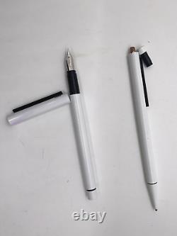 Lamy CP-1 White Black Fountain Pen 585 F. 5mm Mech Pencil W. Germany M50 Hi