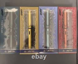 Lamy Harry Potter Fountian Pens Medium Nib-SET OF FOUR, one of each House