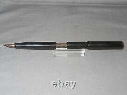 Laughlin Vintage Black Hard Rubber Thumb Filler Fountain pen