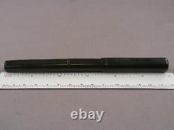 Laughlin Vintage Black Hard Rubber Thumb Filler Fountain pen