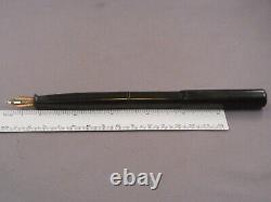 Laughlin Vintage Black Hard Rubber Thumb Filler Fountain pen