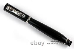 Loiminchay Jr. Qian Long Black Fountain Pen with Sterling Silver Clip #28/50