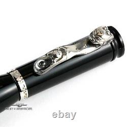 Loiminchay Jr. Qian Long Black Fountain Pen with Sterling Silver Clip #28/50