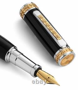 Luxury Fountain Pen Pitchman Closer Jet Black Fountain Pen Men's Pens