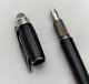 Luxury Montblanc Starwalker Black Body Fountain Pen Used Free Shipping