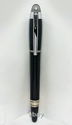 Luxury Montblanc Starwalker Black Body Fountain Pen Used Free Shipping