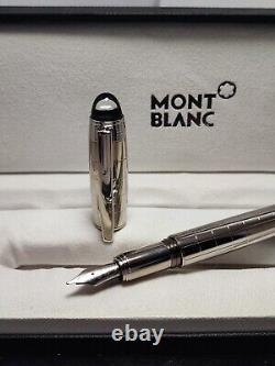 Luxury Montblanc Starwalker Silver Pen + Silver Clip Fountain Pen with Box