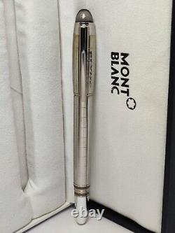 Luxury Montblanc Starwalker Silver Pen + Silver Clip Fountain Pen with Box