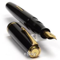 MINERVA OMAS Black Vintage Fountain Pen 1940's NICE DAILY USER