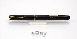 MINERVA OMAS Black Vintage Fountain Pen 1940's NICE DAILY USER
