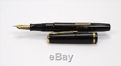 MINERVA OMAS Black Vintage Fountain Pen 1940's NICE DAILY USER