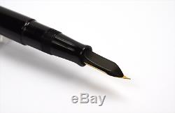 MINERVA OMAS Black Vintage Fountain Pen 1940's NICE DAILY USER