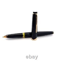 MONTBLANC 18C Gold 750 MEISTERSTUCK No. 14 Piston Fountain Pen Black