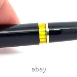 MONTBLANC 18C Gold 750 MEISTERSTUCK No. 14 Piston Fountain Pen Black