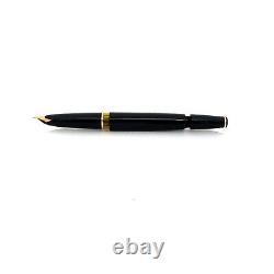 MONTBLANC 18C Gold 750 MEISTERSTUCK No. 14 Piston Fountain Pen Black