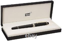 MONTBLANC MEISTERSTUCK 145 FOUNTAIN PEN BLACK GOLD 14K GOLD M Preowned