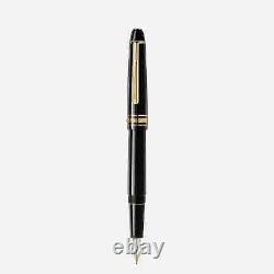 MONTBLANC MEISTERSTUCK 145 FOUNTAIN PEN BLACK GOLD 14K GOLD M Preowned