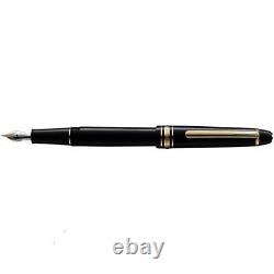 MONTBLANC MEISTERSTUCK 145 FOUNTAIN PEN BLACK GOLD 14K GOLD M Preowned