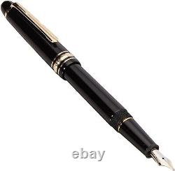 MONTBLANC MEISTERSTUCK FOUNTAIN PEN BLACK GOLD 14K GOLD M Preowned