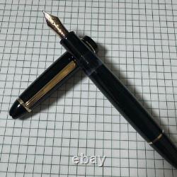 MONTBLANC Meisterstuck 146 Fountain Pen Gold 14K Black Gold Used