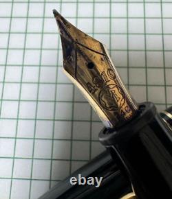 MONTBLANC Meisterstuck 146 Fountain Pen Gold 14K Black Gold Used