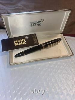 MONTBLANC Meisterstuck 146 LeGrand 4810 Black Resin Fountain Pen, 14K Gold Nib