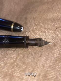 MONTBLANC Meisterstuck 146 LeGrand 4810 Black Resin Fountain Pen, 14K Gold Nib