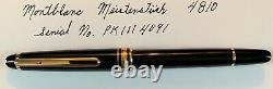 MONTBLANC Meisterstuck 4810 in Black with 2-tone 14K F nib