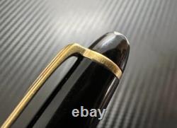 MONTBLANC Meisterstuck Fountain Pen 144 Black Resin Nib F 14K