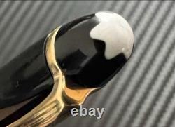 MONTBLANC Meisterstuck Fountain Pen 144 Black Resin Nib F 14K