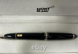 MONTBLANC Meisterstuck Le-Grand 146 Black Fine Nib (F) Fountain Pen 13660