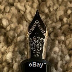 MONTBLANC Meisterstuck LeGrand Black Fine 14K Gold Nib (F) Fountain Pen 13660