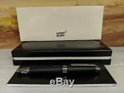 MONTBLANC Meisterstuck Solitaire Ultra Black M 18K Nib 145 Fountain Pen, MINT