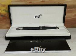 MONTBLANC Meisterstuck Solitaire Ultra Black M 18K Nib 145 Fountain Pen, MINT