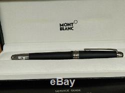 MONTBLANC Meisterstuck Solitaire Ultra Black M 18K Nib 145 Fountain Pen, MINT