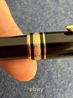 MONTBLANC Meisterstuck engraved fountain pen black gold