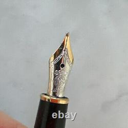 MONTBLANC Meisterstuck engraved fountain pen black gold